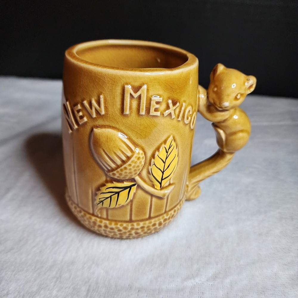 Vintage New‎ Mexico Souvenir  Mug Acorn Ceramic Pottery